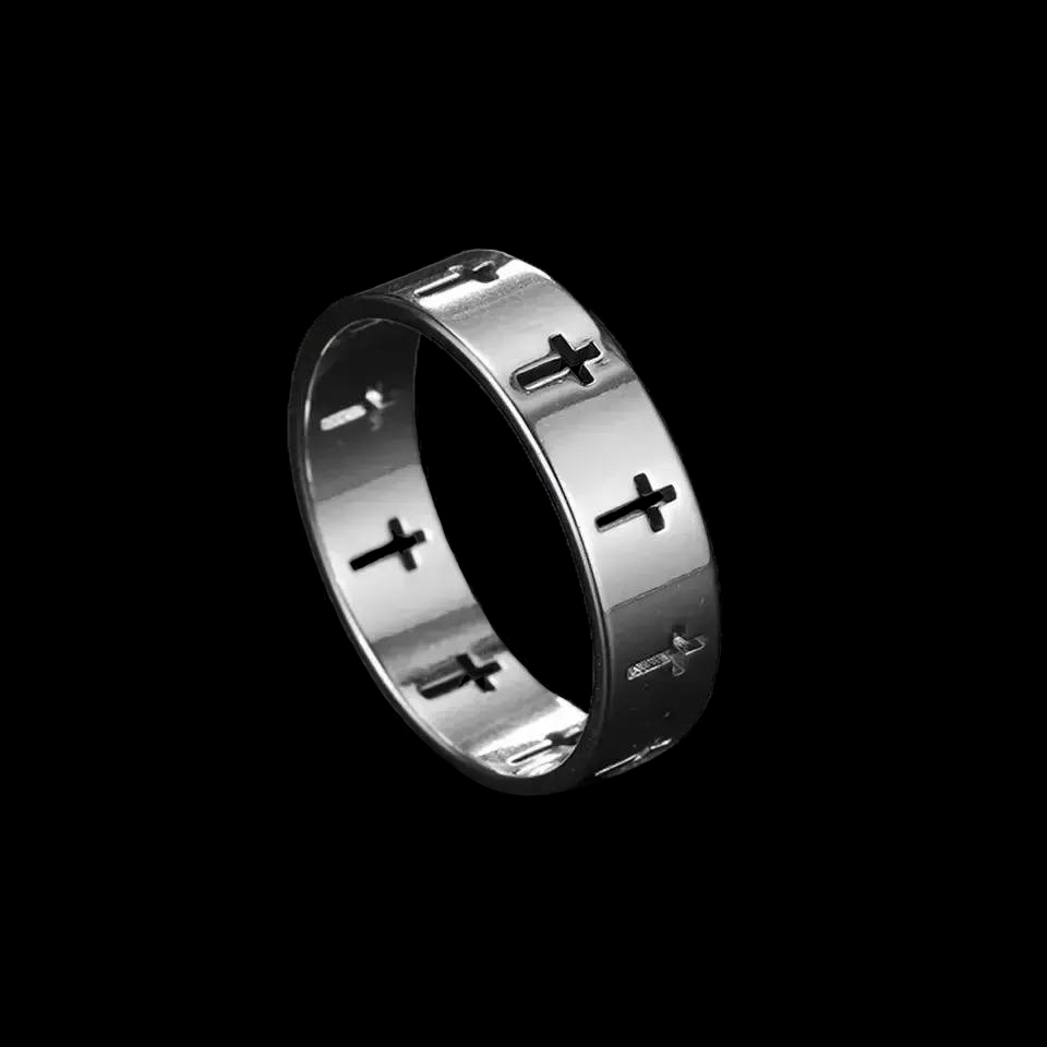 Sleek Cross Ring