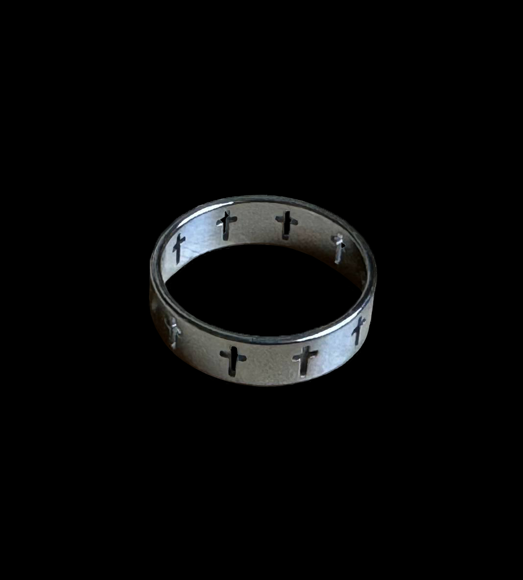 Sleek Cross Ring